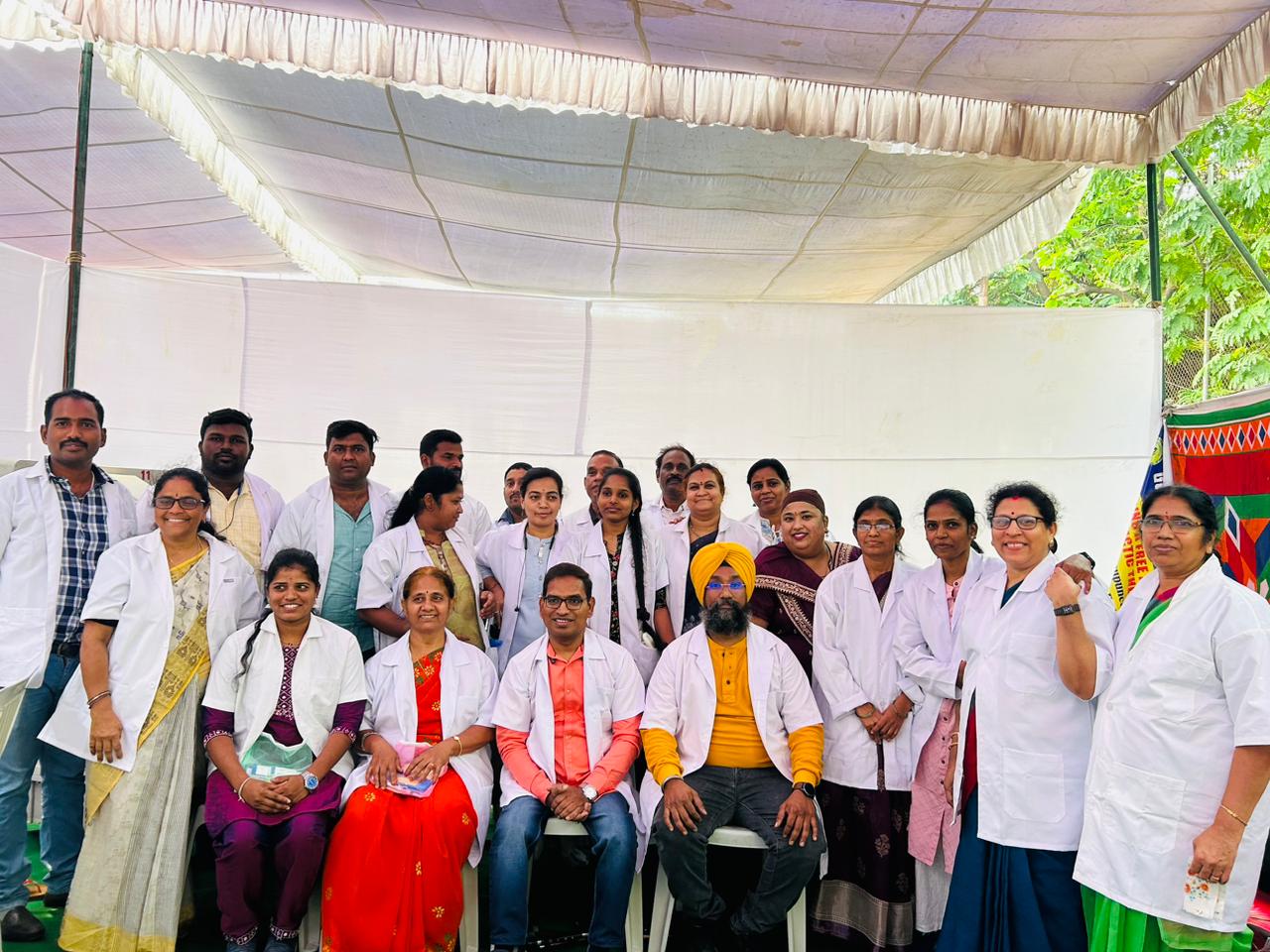 Medical screening camp by Bal Gobind Rai Healings staff and doctor